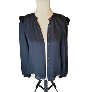 Robert Rodriquez Silk Button down shirt size 2‎
